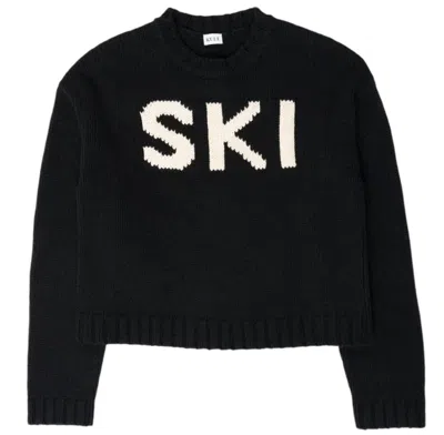 KULE THE SKI SWEATER IN BLACK/CREAM