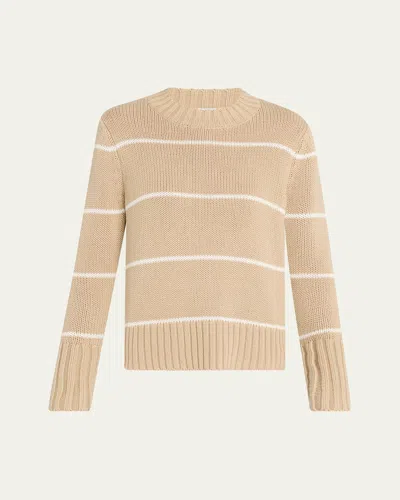 KULE THE TATUM STRIPED COTTON SWEATER