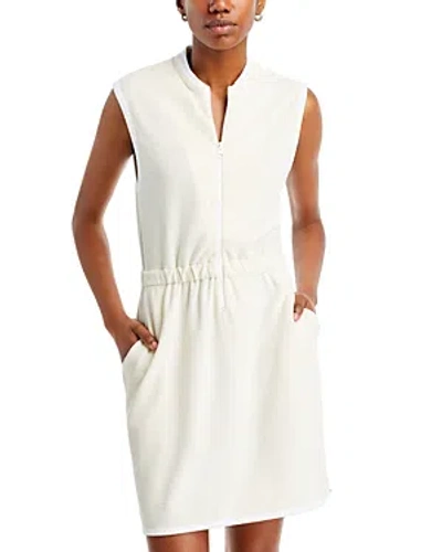 Kule The Terry Zip Front Dress In White