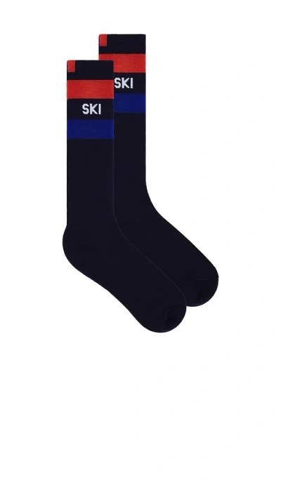 Kule The Women's Apres Ski Knee High Sock In Navy