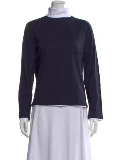 Pre-owned Kule Turtleneck Long Sleeve Top In Multi
