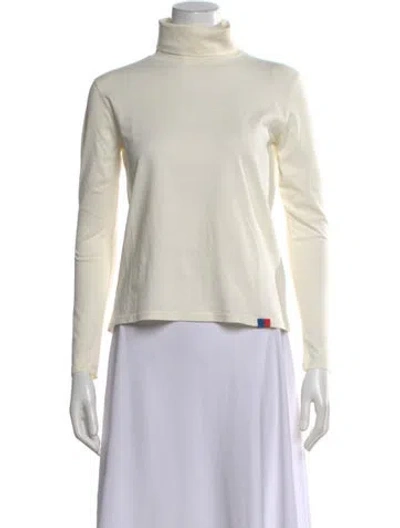 Pre-owned Kule Turtleneck Long Sleeve Top In Neutral