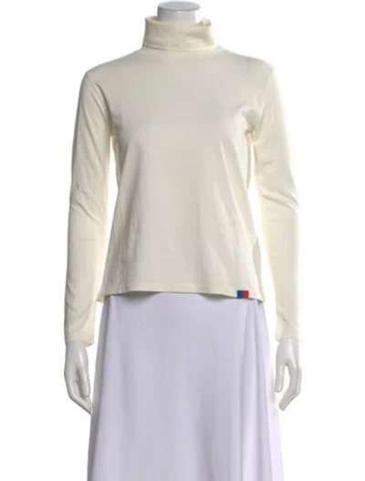 Pre-owned Kule Turtleneck Long Sleeve Top In Neutral
