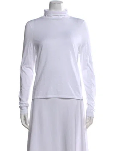 Pre-owned Kule Turtleneck Long Sleeve Top In Neutral