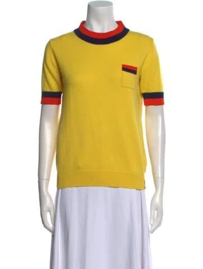 Pre-owned Kule Turtleneck Sweater In Yellow