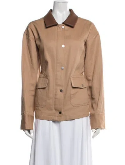 Pre-owned Kule Utility Jacket In Brown/neutrals