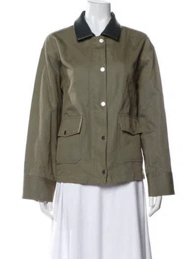 Pre-owned Kule Utility Jacket In Green