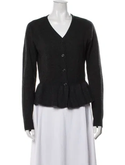 Pre-owned Kule V-neck Sweater In Black