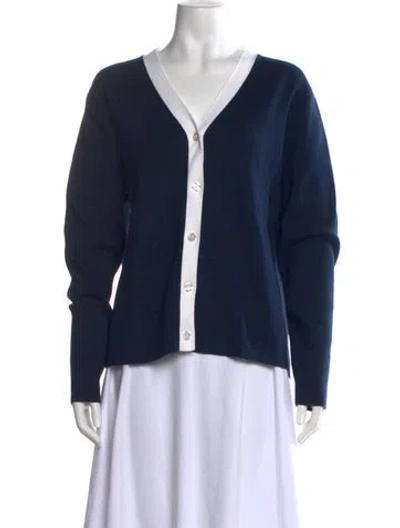 Pre-owned Kule V-neck Sweater In Blue