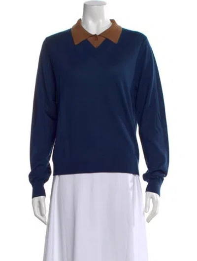 Pre-owned Kule V-neck Sweater In Blue