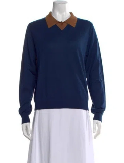 Pre-owned Kule V-neck Sweater In Blue
