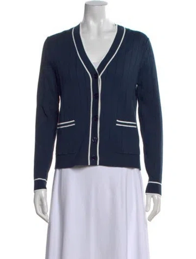 Pre-owned Kule V-neck Sweater In Blue