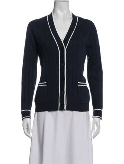Pre-owned Kule V-neck Sweater In Blue