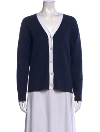 Pre-owned Kule V-neck Sweater In Blue