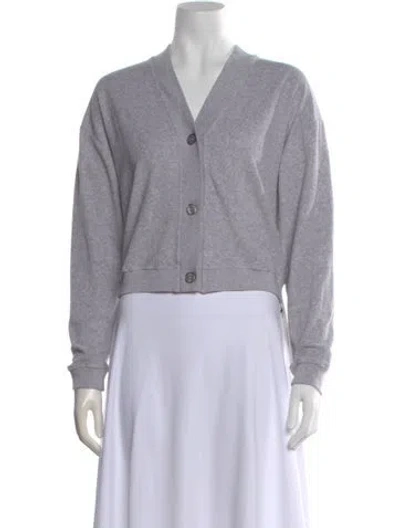 Pre-owned Kule V-neck Sweater In Gray