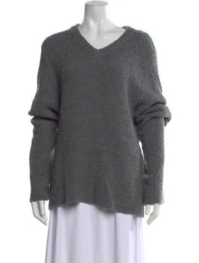 Pre-owned Kule V-neck Sweater In Gray