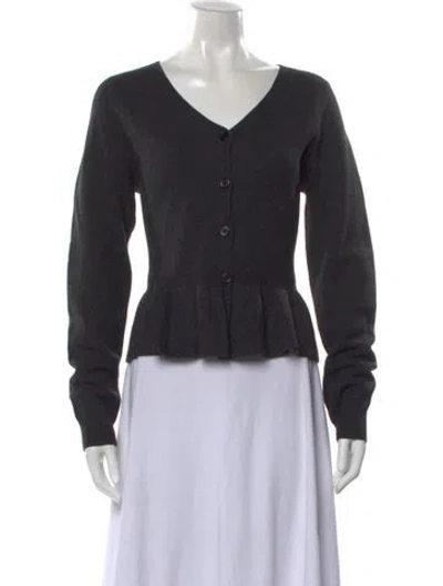 Pre-owned Kule V-neck Sweater In Gray