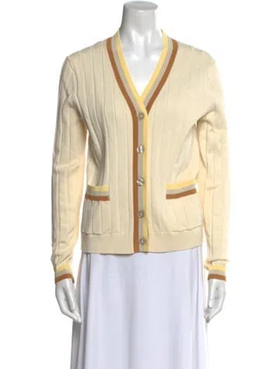 Pre-owned Kule V-neck Sweater In Neutral