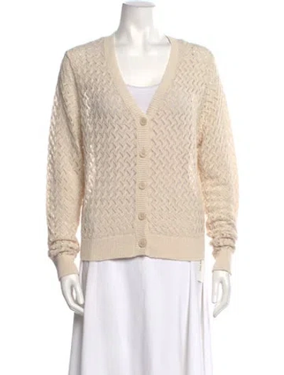 Pre-owned Kule V-neck Sweater In Neutral
