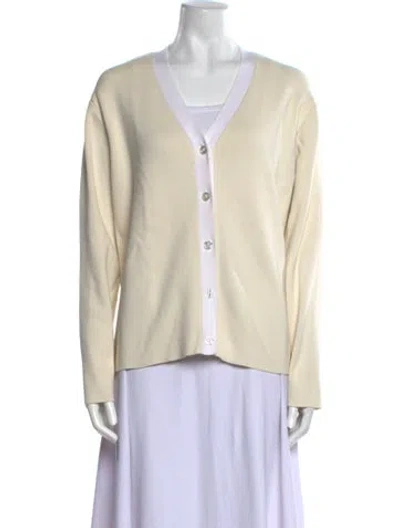 Pre-owned Kule V-neck Sweater In Neutral
