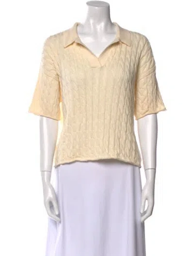 Pre-owned Kule V-neck Sweater In Neutral