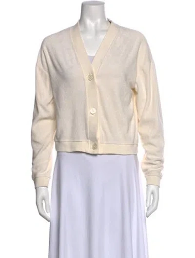 Pre-owned Kule V-neck Sweater In Neutral