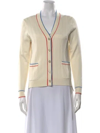 Pre-owned Kule V-neck Sweater In Neutral