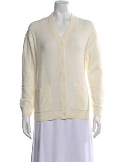 Pre-owned Kule V-neck Sweater In Neutral