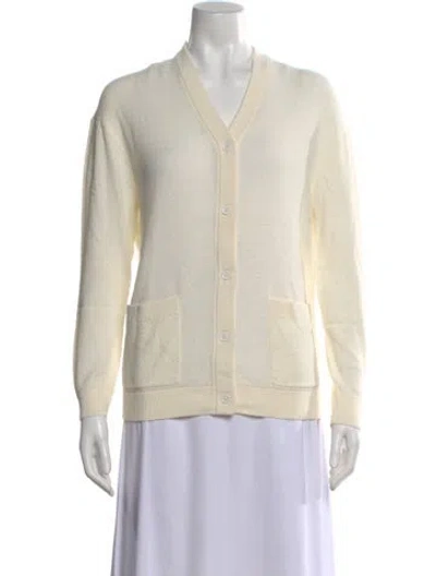Pre-owned Kule V-neck Sweater In Neutral