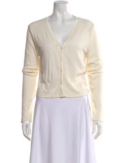 Pre-owned Kule V-neck Sweater In Neutral