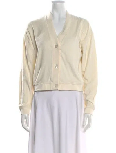 Pre-owned Kule V-neck Sweater In Neutral