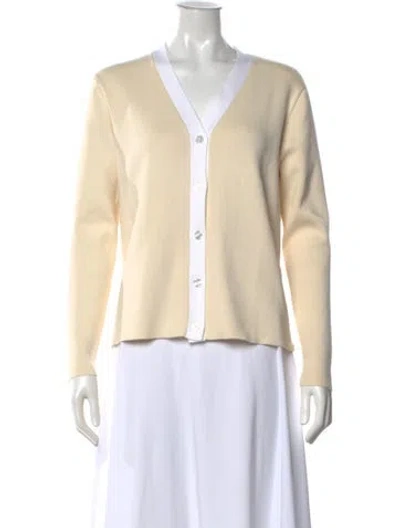 Pre-owned Kule V-neck Sweater In Neutral