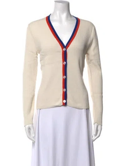 Pre-owned Kule V-neck Sweater In Neutral