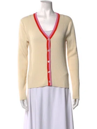 Pre-owned Kule V-neck Sweater In Neutrals
