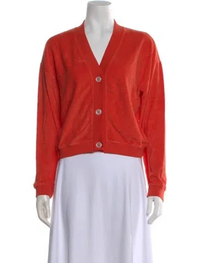 Pre-owned Kule V-neck Sweater In Orange