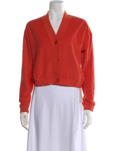 Pre-owned Kule V-neck Sweater In Orange