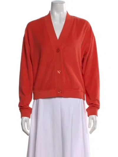 Pre-owned Kule V-neck Sweater In Orange