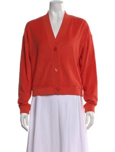 Pre-owned Kule V-neck Sweater In Orange