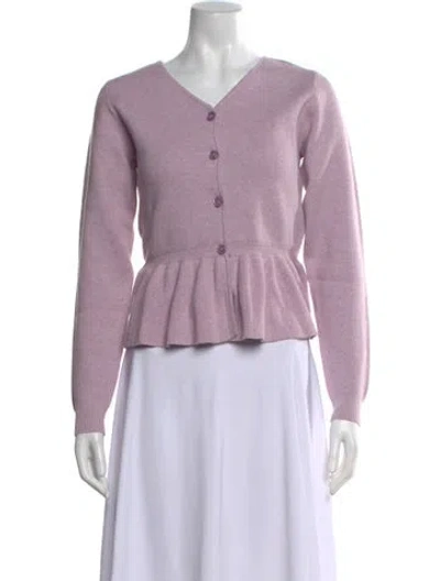 Pre-owned Kule V-neck Sweater In Purple