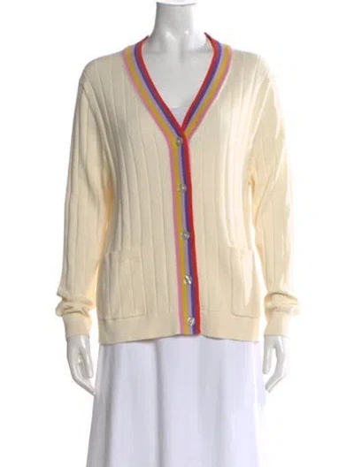 Pre-owned Kule V-neck Sweater W/ Tags In Neutral