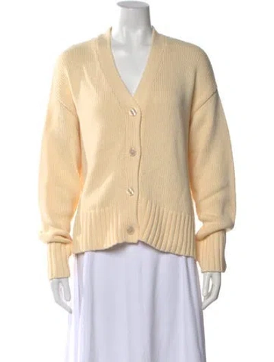 Pre-owned Kule V-neck Sweater In Yellow