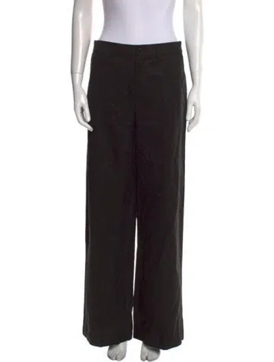 Pre-owned Kule Wide Leg Pants In Black