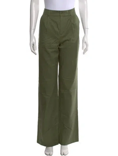 Pre-owned Kule Wide Leg Pants In Green