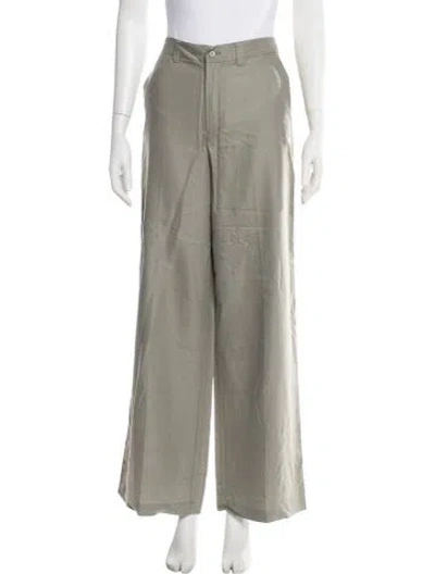 Pre-owned Kule Wide Leg Pants In Green
