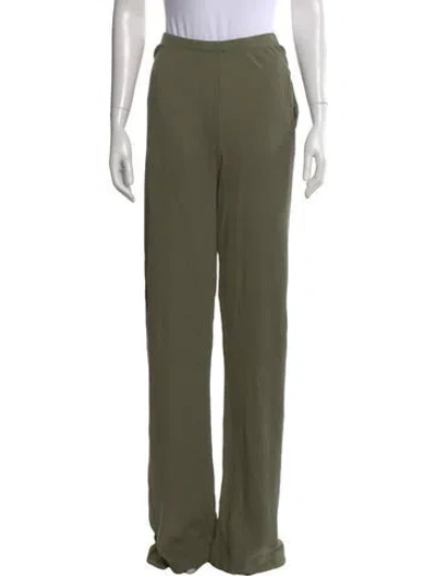 Pre-owned Kule Wide Leg Pants In Green