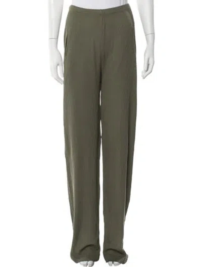 Pre-owned Kule Wide Leg Pants In Green