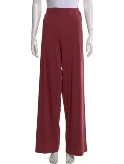 Pre-owned Kule Wide Leg Pants In Red