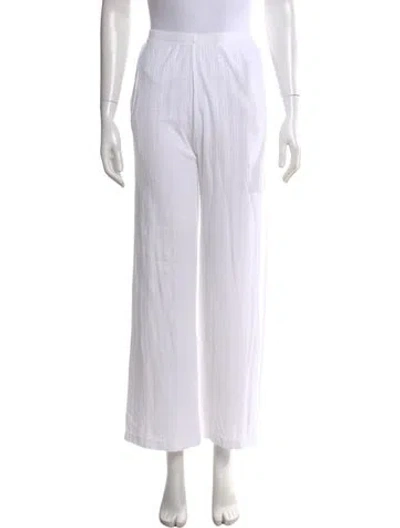 Pre-owned Kule Wide Leg Pants In White