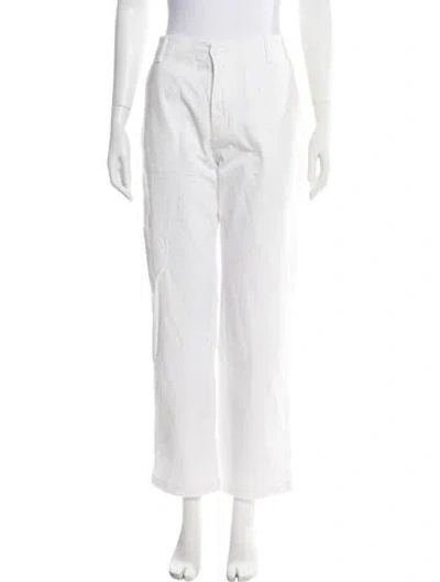 Pre-owned Kule Wide Leg Pants In White