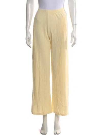 Pre-owned Kule Wide Leg Pants In Yellow